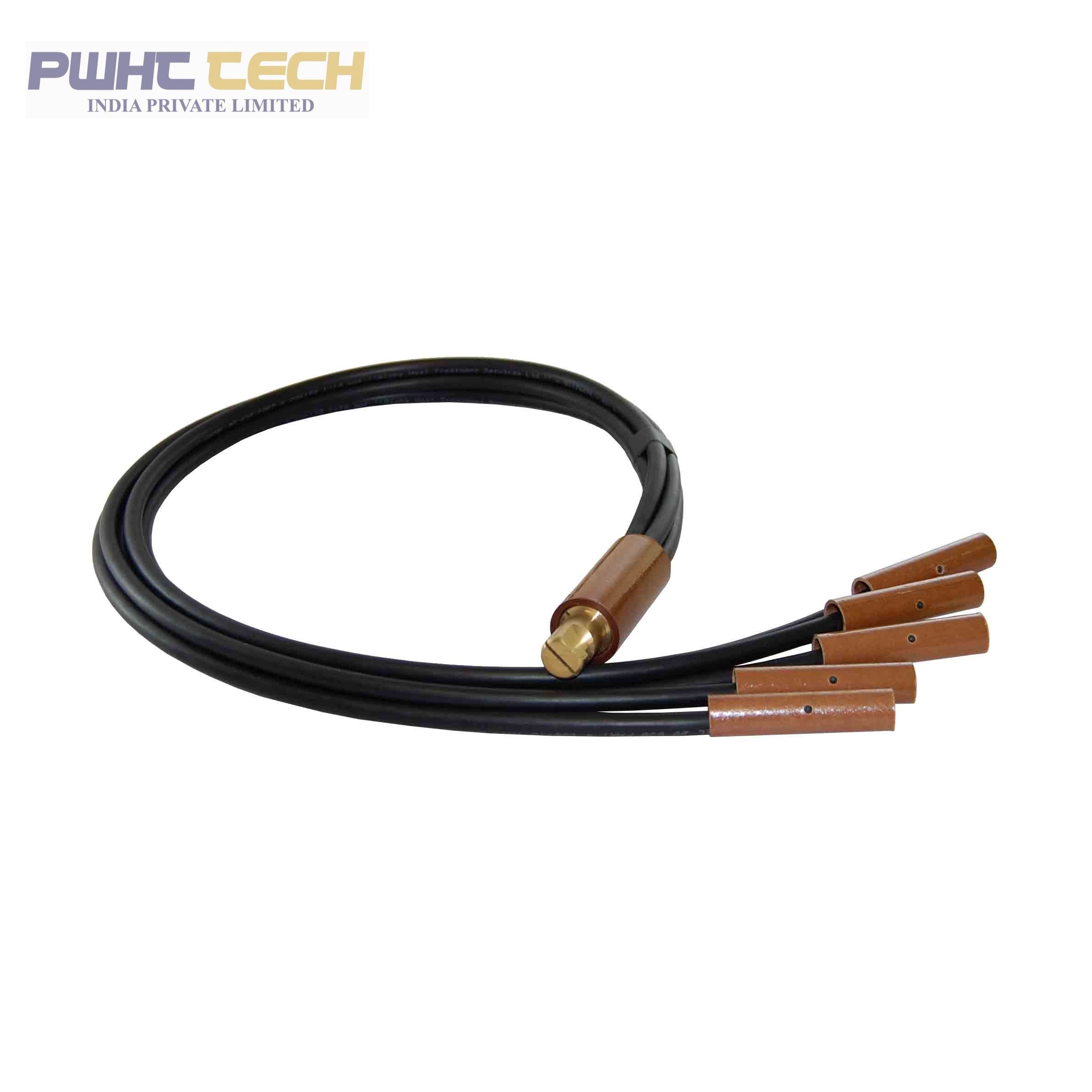 5-Way Splitter Cable – 10mm², 1m Long (Black)