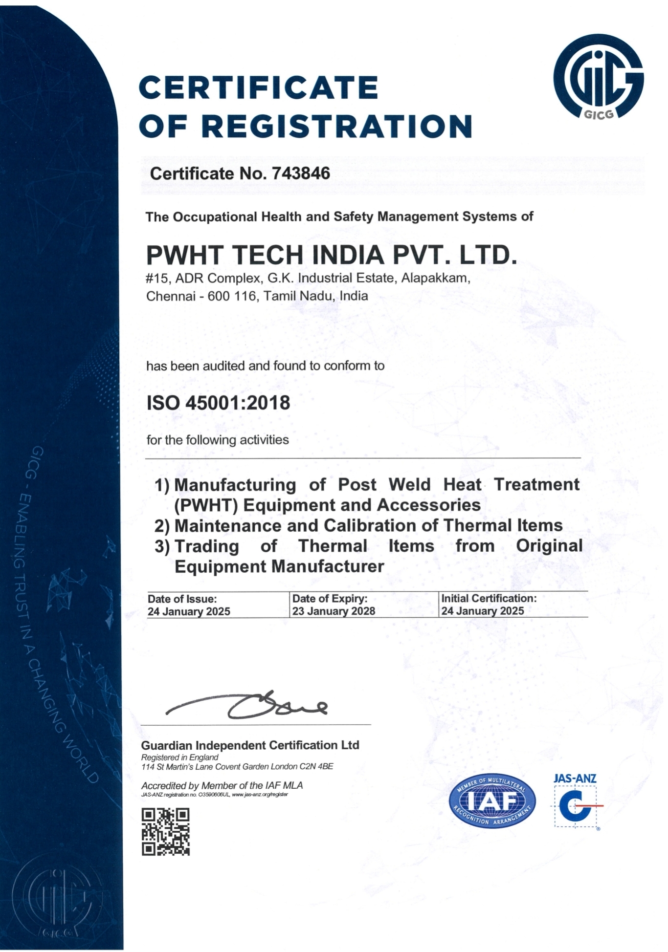 ISO 45001:2018-Occupational Health and Safety